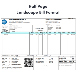 SFT105 Half Page Format